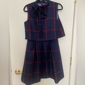 Gracia navy and red popover dress M (6)